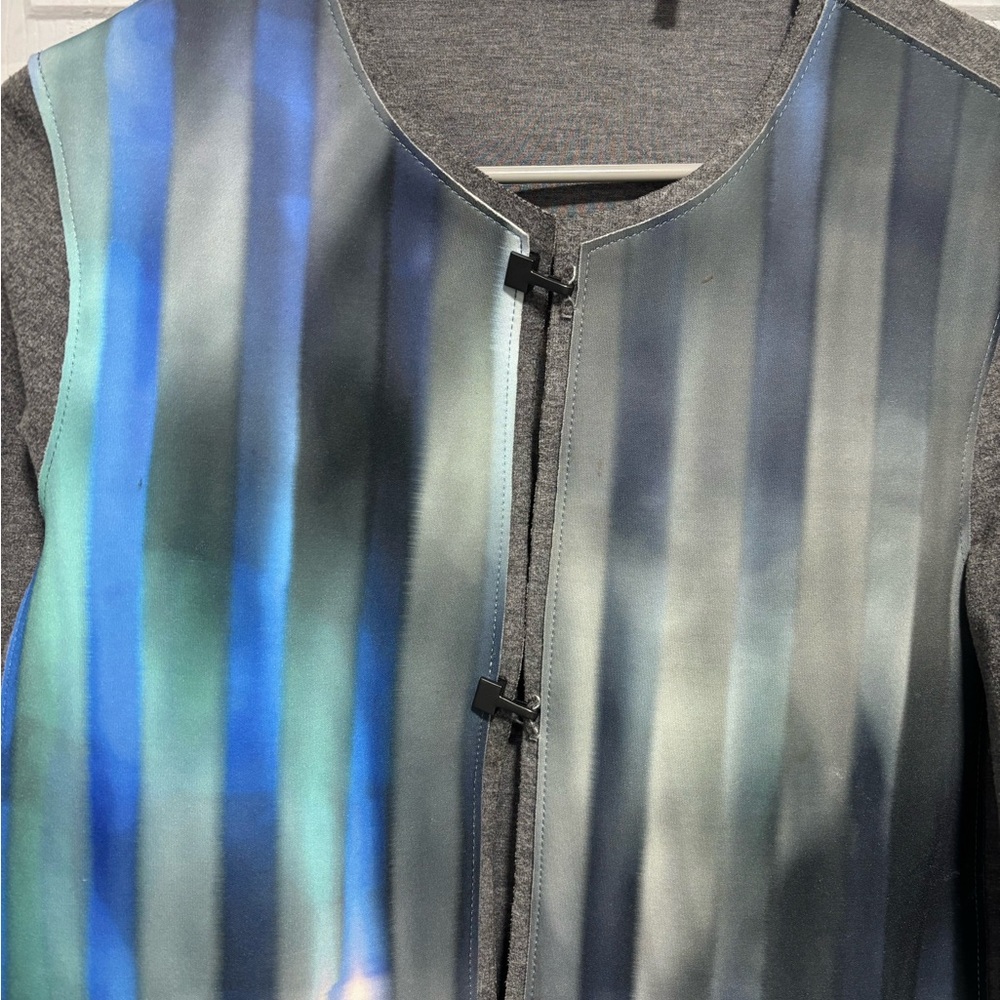 Elie Tahari Gray Textured Fabric - Picture 2 of 7
